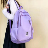 Waterproof Nylon Student Schoolbag Large Capacity Backpack