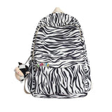 Canvas Cow Pattern Backpack Lightweight Laptop Outdoor Travel Bags