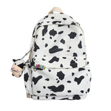 Canvas Cow Pattern Backpack Lightweight Laptop Outdoor Travel Bags