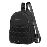 Ladies Casual Shoulder Backpack with Rivet Diamond