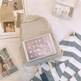 Women Portable Travel Backpack Nylon Shoulder Girl Laptop Bag