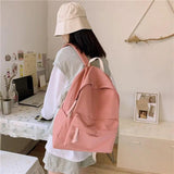 Women Portable Travel Backpack Nylon Shoulder Girl Laptop Bag