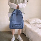 Women Portable Travel Backpack Nylon Shoulder Girl Laptop Bag