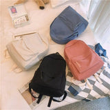 Women Portable Travel Backpack Nylon Shoulder Girl Laptop Bag