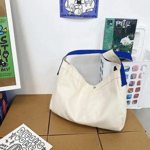 Student Casual Canvas Shoulder Bag Teen School Laptop Messenger Bag