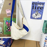 Student Casual Canvas Shoulder Bag Teen School Laptop Messenger Bag