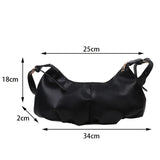 Vintage Leather Shoulder Bag Large Capacity Crossbody Handbag