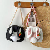 Girl Little Bag Tide Ins Japanese Cartoon Funny Canvas Bag Student Shoulder Mess