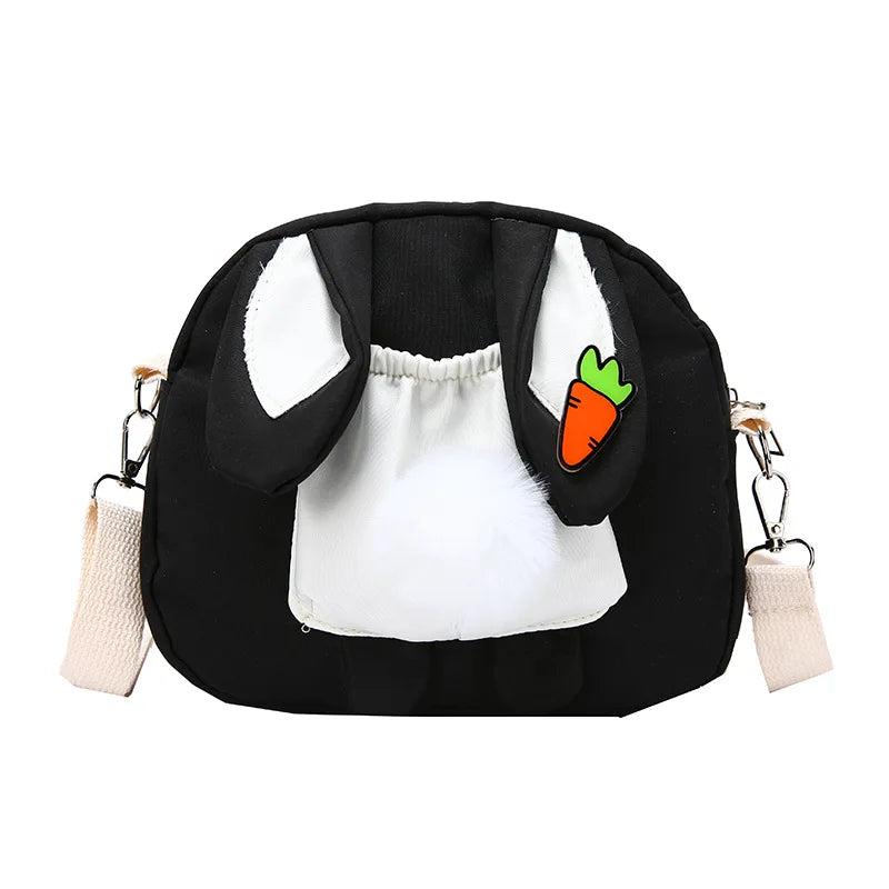 Girl Little Bag Tide Ins Japanese Cartoon Funny Canvas Bag Student Shoulder Mess