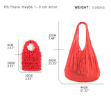 Polyester Grocery Bag Heavy Duty Shopping Tote Women Handbags