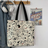 Mara's Dream Canvas Bag Japanese Style Cartoon Dog Eco Shoulder Bag