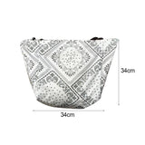 Cashew Flower Printing Women Shoulder Bags Ladies Shopping Tote Casual Cotton Fe