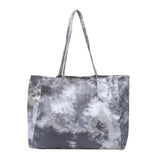 Canvas Tie Dye Print Shoulder Bag Large Capacity Tote
