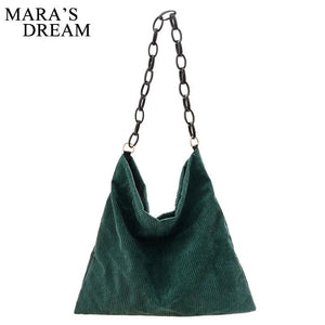 Mara's Dream Women Striped Corduroy Crossbody & Shoulder Bag