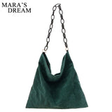 Mara's Dream Women Striped Corduroy Crossbody & Shoulder Bag