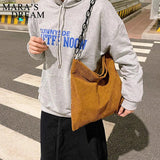 Mara's Dream Women Striped Corduroy Crossbody & Shoulder Bag