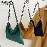 Mara's Dream Women Striped Corduroy Crossbody & Shoulder Bag