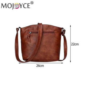 Vintage Women Soft PU Leather Shoulder Crossbody Bag