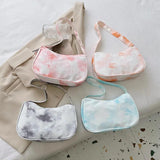 Summer Canvas Underarm Bag Zipper Lady Shoulder Bag