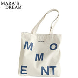 Mara's Dream Women's Canvas Shoulder Shopper Bag Eco Reusable Shopping Bag
