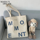 Mara's Dream Women's Canvas Shoulder Shopper Bag Eco Reusable Shopping Bag