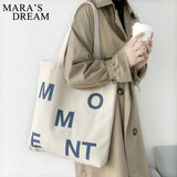 Mara's Dream Women's Canvas Shoulder Shopper Bag Eco Reusable Shopping Bag