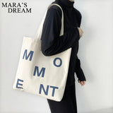 Mara's Dream Women's Canvas Shoulder Shopper Bag Eco Reusable Shopping Bag