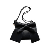 Women's Bowknot Shoulder Bag, Multi-use Handbag Tote, White/Blue/Black