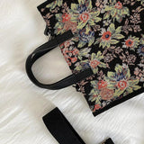 Vintage Floral Mini Style Shoulder Bag Female Flower Messenger Bags
