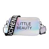 Women Laser Small Handbags Purse Makeup Bag Sweet Candy Shoulder