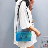 Women Laser Small Handbags Purse Makeup Bag Sweet Candy Shoulder