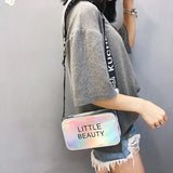 Women Laser Small Handbags Purse Makeup Bag Sweet Candy Shoulder