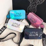 Women Laser Small Handbags Purse Makeup Bag Sweet Candy Shoulder