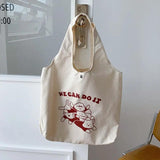 Cartoon Canvas Shoulder Bag for Girls