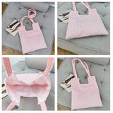 Vintage Floral Embroidery Crossbody Purse Large Capacity Handbag