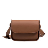 Women's Small Leather Messenger Bag Flap Shoulder Handbag