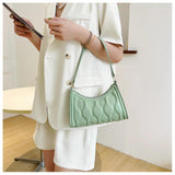 Fashionable Shoulder Bag, Solid Textured Surface, Zipper Closure, Large Capacity