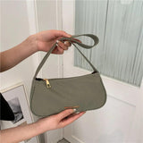 Nylon Underarm Shoulder Crossbody Bag Women Girls Students Handbag
