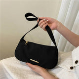 Nylon Underarm Shoulder Crossbody Bag Women Girls Students Handbag