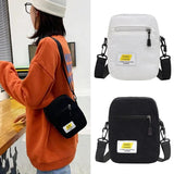 Corduroy Shoulder Bag Multi-layer Zipper Handbags