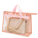 PVC Bag Women Dust Bag Storage Bags Transparent Jelly Protective Bag