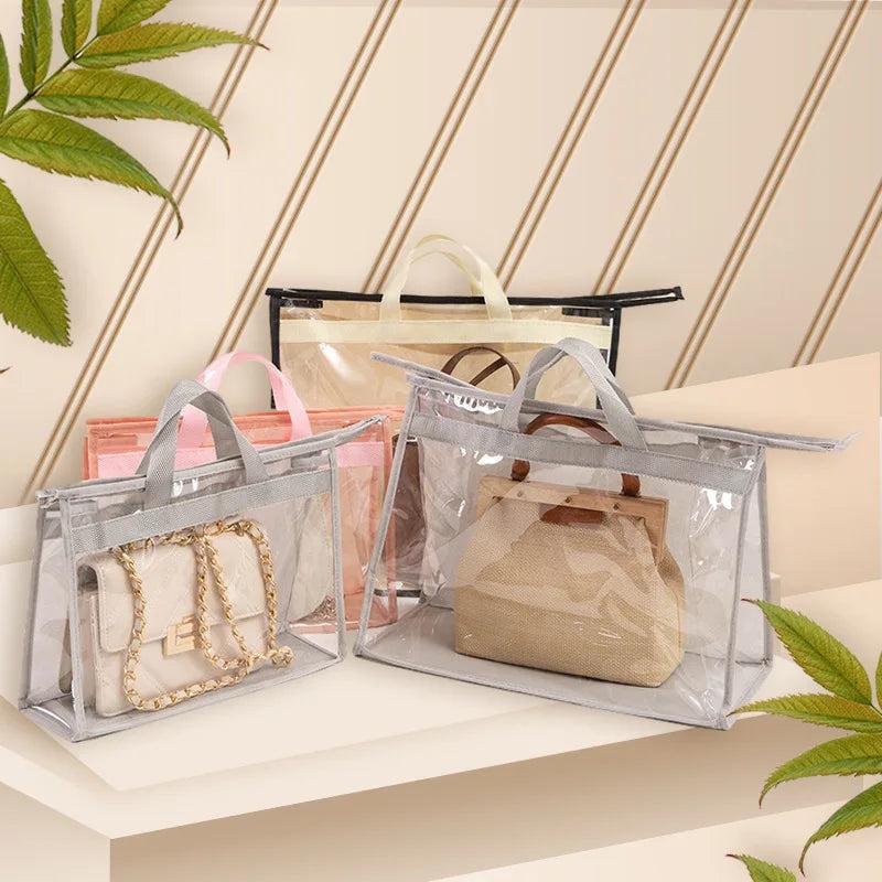 PVC Bag Women Dust Bag Storage Bags Transparent Jelly Protective Bag