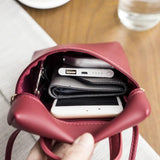Vintage Small Crossbody Bag Lady Purse Phone Bag PU Leather Versatile Shoulder B