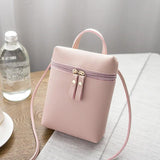 Vintage Small Crossbody Bag Lady Purse Phone Bag PU Leather Versatile Shoulder B