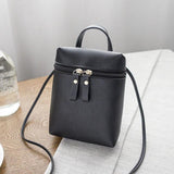 Vintage Small Crossbody Bag Lady Purse Phone Bag PU Leather Versatile Shoulder B