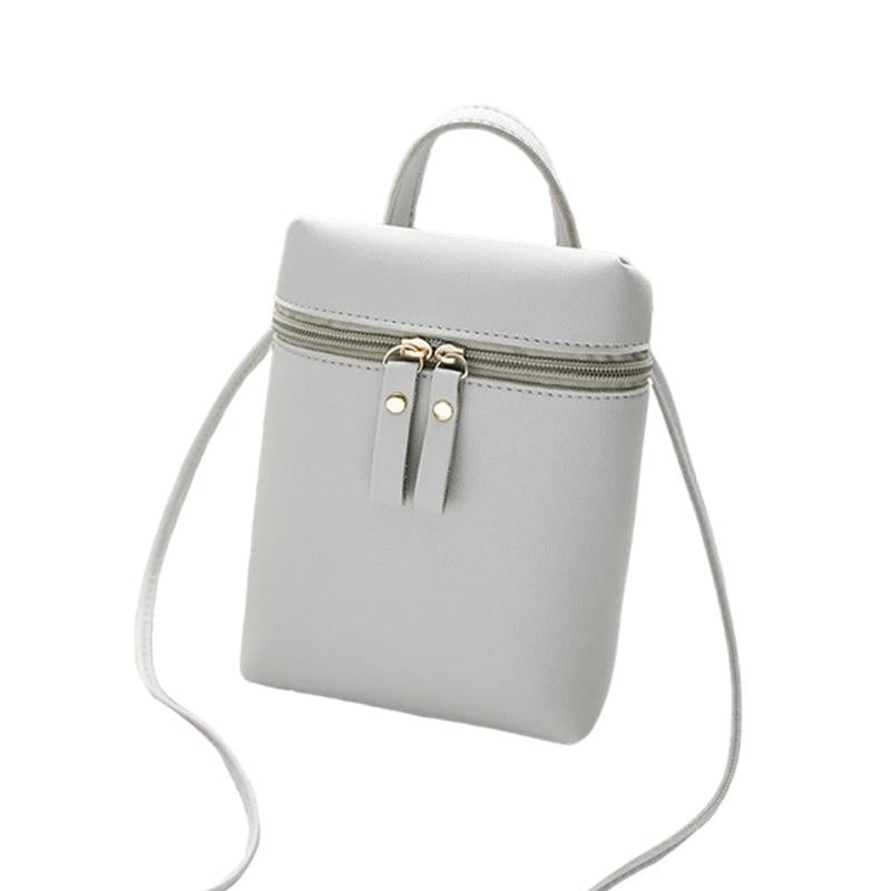 Vintage Small Crossbody Bag Lady Purse Phone Bag PU Leather Versatile Shoulder B