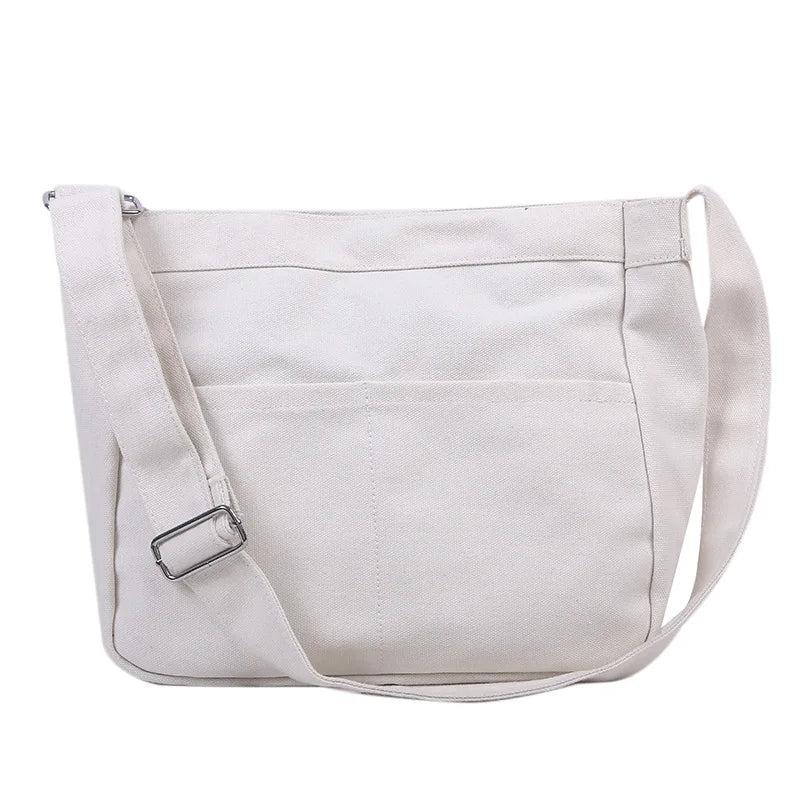 Large Capacity Canvas Shoulder Bag School Bag