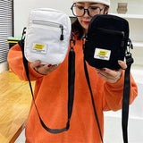 Corduroy Shoulder Bag Zipper Messenger Bag Autumn Winter Street Bag