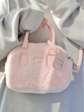 Women's Pink Messenger Bag Japanese Cotton Shoulder Bag