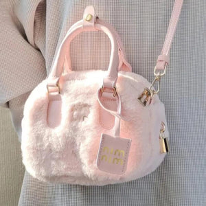 Women's Pink Messenger Bag Japanese Cotton Shoulder Bag